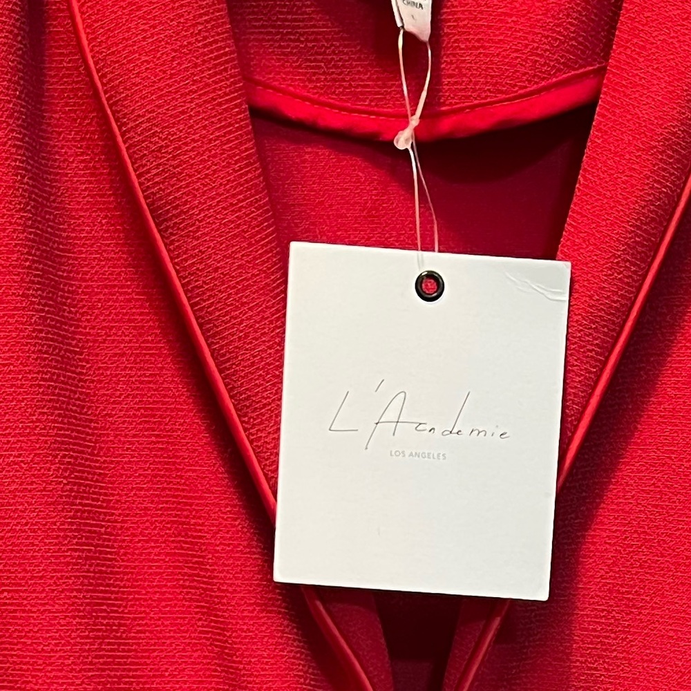 L'Academie The Julia Jumpsuit in Scarlet Red SzLarge - Picture 11 of 11